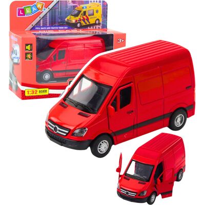 Lean Toys DLA DZIECI SAMOCHÓD DOSTAWCZY METALOWY SWIATŁA Lean Toys DLA DZIECI SAMOCHÓD DOSTAWCZY METALOWY SWIATŁA