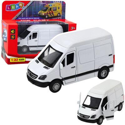 Lean Toys DLA DZIECI SAMOCHÓD DOSTAWCZY METALOWY Z NAPĘDEM DZWIEKI Lean Toys DLA DZIECI SAMOCHÓD DOSTAWCZY METALOWY Z NAPĘDEM DZWIEKI