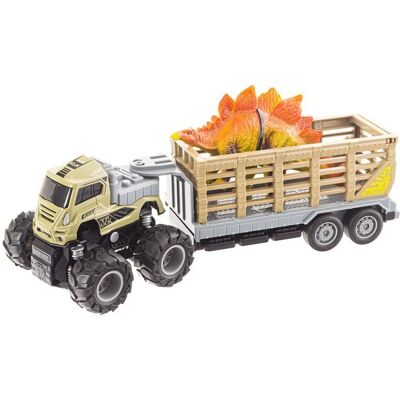 Lean Toys DLA DZIECI SAMOCHOD Z PRZYCZEPA I DINOZAUREM Lean Toys DLA DZIECI SAMOCHOD Z PRZYCZEPA I DINOZAUREM