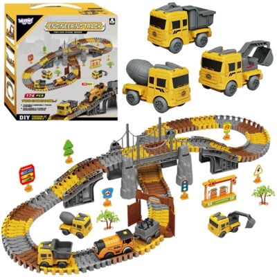 Lean Toys DLA DZIECI TOR SAMOCHODOWY KOLEJKA ELEKTRYCZNA Lean Toys DLA DZIECI TOR SAMOCHODOWY KOLEJKA ELEKTRYCZNA