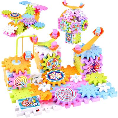 Lean Toys DLA DZIECI WAFELKI RUCHOME KLOCKI Lean Toys DLA DZIECI WAFELKI RUCHOME KLOCKI