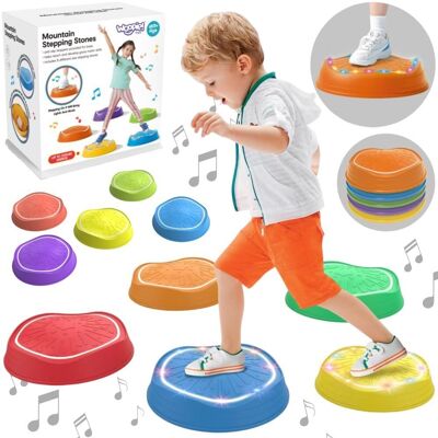 Lean Toys DLA DZIECI ZESTAW KAMIENIE RÓWNOWAŻNE ŚWIATŁA Lean Toys DLA DZIECI ZESTAW KAMIENIE RÓWNOWAŻNE ŚWIATŁA