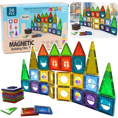 Lean Toys DLA DZIECI ZESTAW KREATYWNE KLOCKI MAGNETYCZNE Lean Toys DLA DZIECI ZESTAW KREATYWNE KLOCKI MAGNETYCZNE