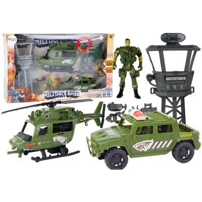 Lean Toys DLA DZIECI ZESTAW MILITARNY HELIKOPTER WOJSKOWY MOTOR WIEŻA Lean Toys DLA DZIECI ZESTAW MILITARNY HELIKOPTER WOJSKOWY MOTOR WIEŻA