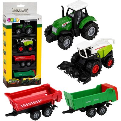 Lean Toys DLA DZIECI ZESTAW MINIATUR POJAZDÓW ROLNICZYCH Lean Toys DLA DZIECI ZESTAW MINIATUR POJAZDÓW ROLNICZYCH