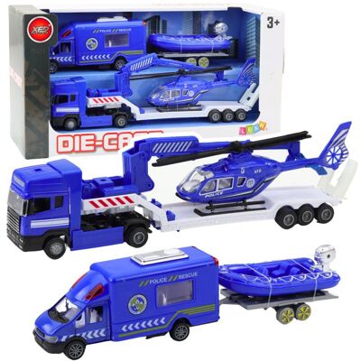 Lean Toys DLA DZIECI ZESTAW POLICYJNY SAMOCHÓD RATUNKOWY AKCESORIA Lean Toys DLA DZIECI ZESTAW POLICYJNY SAMOCHÓD RATUNKOWY AKCESORIA