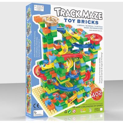 Lean Toys Dla Dzieci Zestaw Tor Klocków z Kulą Lean Toys Dla Dzieci Zestaw Tor Klocków z Kulą