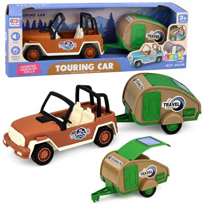 Lean Toys DLA DZIECI ZESTAW TURYSTYCZNY KAMPER Z DŹWIĘKAMI Lean Toys DLA DZIECI ZESTAW TURYSTYCZNY KAMPER Z DŹWIĘKAMI