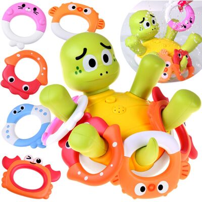Lean Toys DLA DZIECI ŻÓŁWIK INTERAKTYWNA ZABAWKA DO KĄPIELI Lean Toys DLA DZIECI ŻÓŁWIK INTERAKTYWNA ZABAWKA DO KĄPIELI