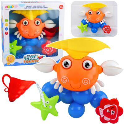 Lean Toys DLA DZIEIC ZABAWNA FONTANNA KRABA DO KĄPIELI Z PRZYSSAWKAMI Lean Toys DLA DZIEIC ZABAWNA FONTANNA KRABA DO KĄPIELI Z PRZYSSAWKAMI