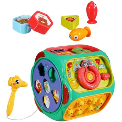 Lean Toys DLA NAJMŁODSZYCH 8W1 ZABAWKA EDUKACYJNA KOSTKA Lean Toys DLA NAJMŁODSZYCH 8W1 ZABAWKA EDUKACYJNA KOSTKA