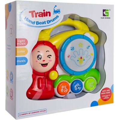 Lean Toys Dla Najmłódszych Lokomotywa Bębenek Lean Toys Dla Najmłódszych Lokomotywa Bębenek