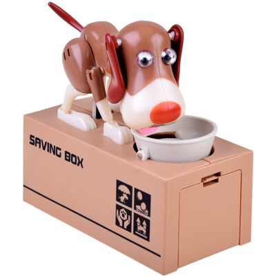 Lean Toys DLA NAJMŁODSZYCH SKARBONKA PIESEK ZJADA MONETY Lean Toys DLA NAJMŁODSZYCH SKARBONKA PIESEK ZJADA MONETY
