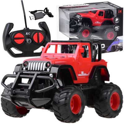 Lean Toys Dla Najmłódszych Sterowany Samochód Czerwony Lean Toys Dla Najmłódszych Sterowany Samochód Czerwony