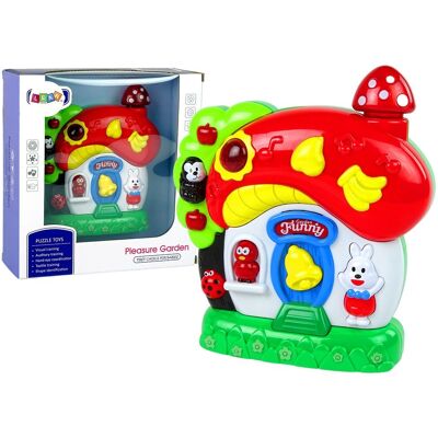 Lean Toys DLA NIEMOWLĄT GRAJĄCY MUZYCZNY DOMEK ZWIERZĄTKA Lean Toys DLA NIEMOWLĄT GRAJĄCY MUZYCZNY DOMEK ZWIERZĄTKA