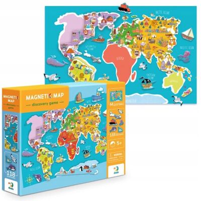 Puzzle Mapa Świata Magnetyczna Dodo - Zabawka Edukacyjna dla Dzieci Puzzle Mapa Świata Magnetyczna Dodo - Zabawka Edukacyjna dla Dzieci