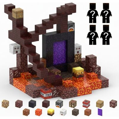 Inny producent Dream World Zestaw Minecraft Klocki Magnetyczne Przygoda w Netherze 132 el. XJB110 Inny producent Dream World Zestaw Minecraft Klocki Magnetyczne Przygoda w Netherze 132 el. XJB110