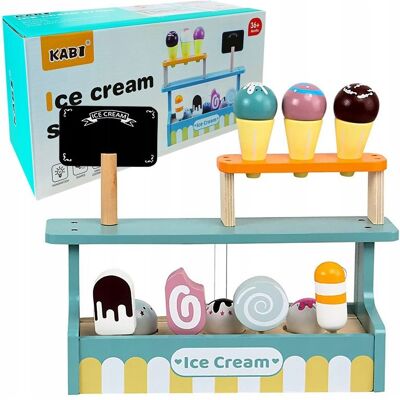 click4toys Drewniana Lodziarnia Dla Dzieci Sklep Z Lodami Zestaw Lody Na Patyku Gałki click4toys Drewniana Lodziarnia Dla Dzieci Sklep Z Lodami Zestaw Lody Na Patyku Gałki