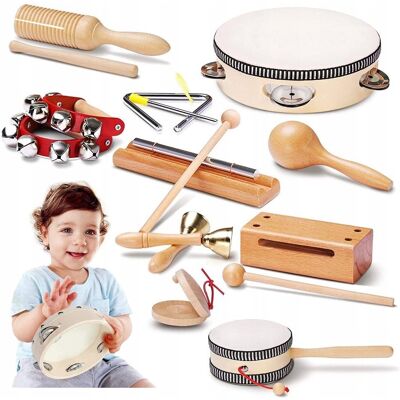 click4toys Drewniane Instrumenty Zestaw Dla Dzieci Cymbałki Zabawka Muzyczna click4toys Drewniane Instrumenty Zestaw Dla Dzieci Cymbałki Zabawka Muzyczna