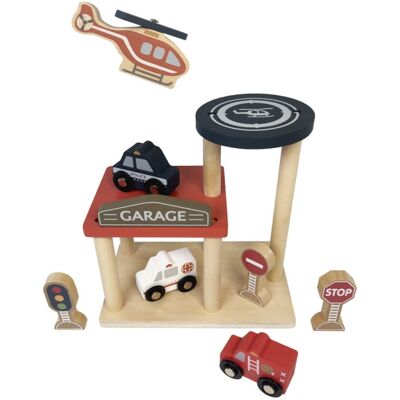 Drewniany garaż z samochodami Egmont Toys® Drewniany garaż z samochodami Egmont Toys®