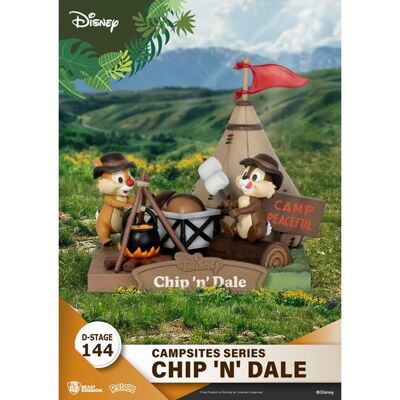 Diorama Disney serii Camping D-Stage Beast Kingdom Chip & Dale - 10cm Diorama Disney serii Camping D-Stage Beast Kingdom Chip & Dale - 10cm