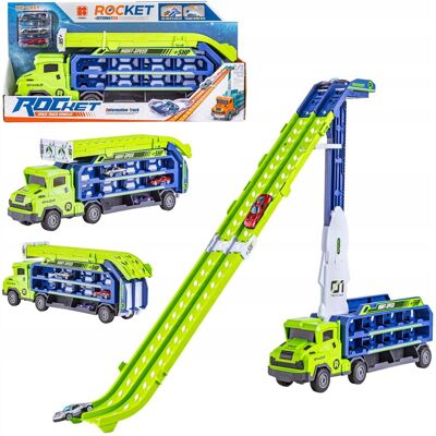 Inny producent DUŻA CIĘŻARÓWKA TRANSPORTER WYRZUTNIA DLA AUT + 3 AUTKA Inny producent DUŻA CIĘŻARÓWKA TRANSPORTER WYRZUTNIA DLA AUT + 3 AUTKA