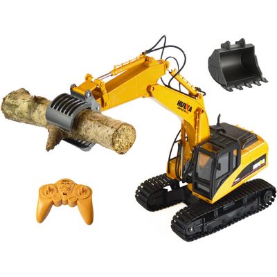 Huina (H-Toys) Duża Koparka Zdalnie Sterowana 2W1 Ładowacz Metal Rc Huina (H-Toys) Duża Koparka Zdalnie Sterowana 2W1 Ładowacz Metal Rc