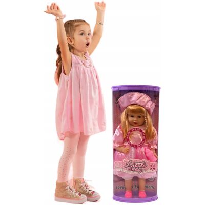 Midex Duża Lalka 50Cm Księżniczka Jak Żywa Długie Blond Włosy Śmieje Się Midex Duża Lalka 50Cm Księżniczka Jak Żywa Długie Blond Włosy Śmieje Się