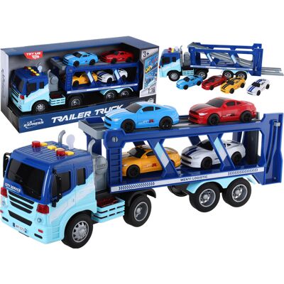 BIGTOYS DUŻA LAWETA z AUTKAMI Samochód CIĘŻARÓWKA TIR Światło Dźwięk AUTA BIGTOYS DUŻA LAWETA z AUTKAMI Samochód CIĘŻARÓWKA TIR Światło Dźwięk AUTA