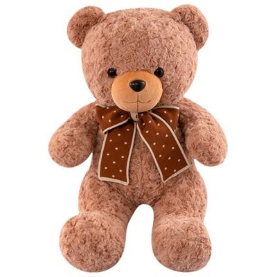 Lean Toys DUZA MASKOTKA PRZYTULANKA MIŚ Z KOKARDĄ W GROSZKI Lean Toys DUZA MASKOTKA PRZYTULANKA MIŚ Z KOKARDĄ W GROSZKI