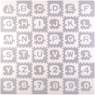 GLOBAL INCOME DUŻA MATA PIANKOWA PUZZLE LITERY GRUBA 180x180 cm GLOBAL INCOME DUŻA MATA PIANKOWA PUZZLE LITERY GRUBA 180x180 cm