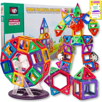 Pltb Duże Klocki Magnetyczne 3D Magnetic Dla Dzieci 106El Panele Konstrukcyjne Prezent Dla Dziecka + Ebook Pltb Duże Klocki Magnetyczne 3D Magnetic Dla Dzieci 106El Panele Konstrukcyjne Prezent Dla Dziecka + Ebook