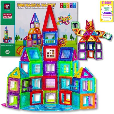 Pltb Duże Klocki Magnetyczne Konstrukcyjne 3D Magnetic Dla Dzieci 106El Panele Konstrukcyjne Klocki Prezent + Ebook Pltb Duże Klocki Magnetyczne Konstrukcyjne 3D Magnetic Dla Dzieci 106El Panele Konstrukcyjne Klocki Prezent + Ebook