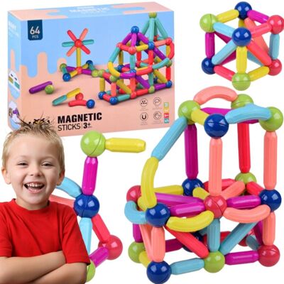 Inny producent Duże Klocki Magnetyczne Konstrukcyjne Edukacyjne Sticks Patyczki Xl 64 Elementy Inny producent Duże Klocki Magnetyczne Konstrukcyjne Edukacyjne Sticks Patyczki Xl 64 Elementy