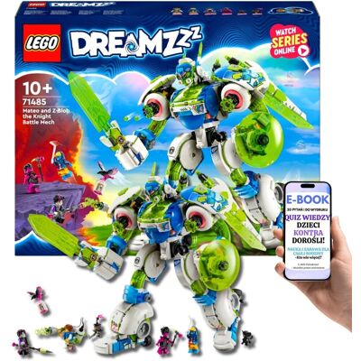 Duże LEGO Dreamzzz – Mech-Rycerz Mateo • Otwierany kokpit, skrzydła, dopalacze (71485) Lego Dla Dzieci i Dorosłych + EBOOK-2 Duże LEGO Dreamzzz – Mech-Rycerz Mateo • Otwierany kokpit, skrzydła, dopalacze (71485) Lego Dla Dzieci i Dorosłych + EBOOK-2