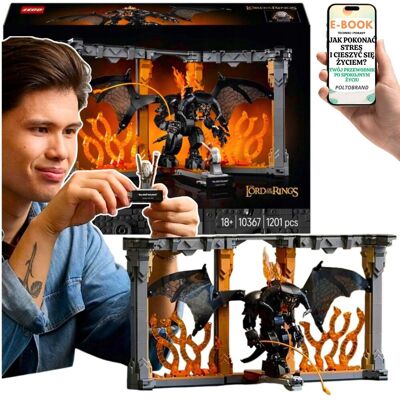 DUŻE LEGO Władca Pierścieni Balrog vs Gandalf • Ozdoba i podpórka do książek LEGO PREZENT DLA OJCA BRATA MĘŻA + EBOOK-1 DUŻE LEGO Władca Pierścieni Balrog vs Gandalf • Ozdoba i podpórka do książek LEGO PREZENT DLA OJCA BRATA MĘŻA + EBOOK-1