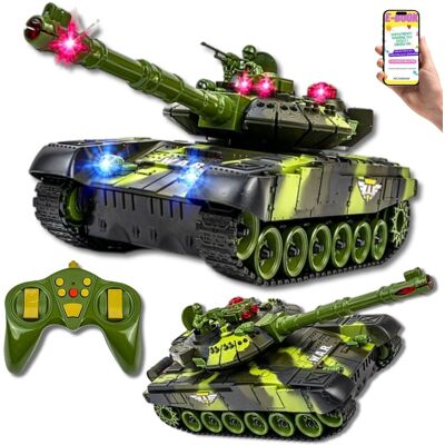 Pltb Duży Czołg Rc Big War Tank Obrotowa Wieża 360° Światła Dźwięki Strzały Bitwy Prezent Dla Chłopca Wnuczka + Ebook Pltb Duży Czołg Rc Big War Tank Obrotowa Wieża 360° Światła Dźwięki Strzały Bitwy Prezent Dla Chłopca Wnuczka + Ebook
