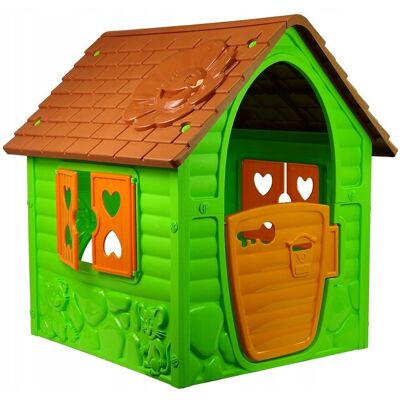 Bemi Duży Domek Ogrodowy Dom dla Dzieci 90 cm x 98 cm x 106 cm Zielony Bemi Duży Domek Ogrodowy Dom dla Dzieci 90 cm x 98 cm x 106 cm Zielony