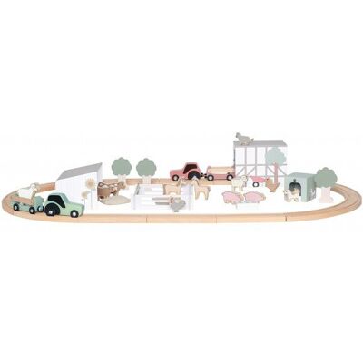 Lean Toys Duzy Drewniany Tor Samochodowy Dla Dzieci Lean Toys Duzy Drewniany Tor Samochodowy Dla Dzieci