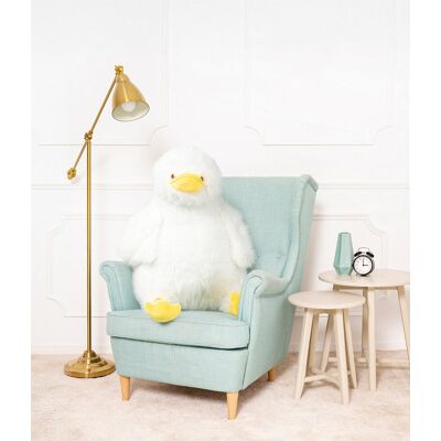 Miś Gustaw DUŻY MIŚ PLUSZOWY KURCZAK GRAND BIAŁY MASKOTKA PRZYTULANKA - 75cm Miś Gustaw DUŻY MIŚ PLUSZOWY KURCZAK GRAND BIAŁY MASKOTKA PRZYTULANKA - 75cm