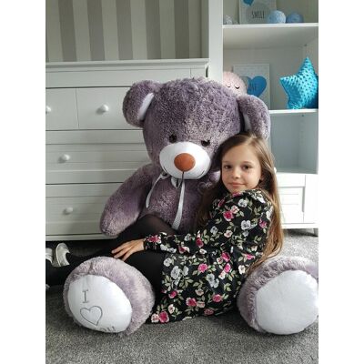 Odol-Plusz Duży miś pluszowy XXL 160cm - SZARO-BIAŁY Odol-Plusz Duży miś pluszowy XXL 160cm - SZARO-BIAŁY
