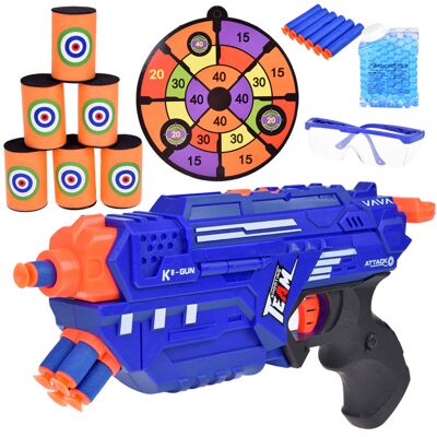 Lean Toys DUZY PISTOLET 2W1 NABOJE PIANKOWE AKCESORIA Lean Toys DUZY PISTOLET 2W1 NABOJE PIANKOWE AKCESORIA