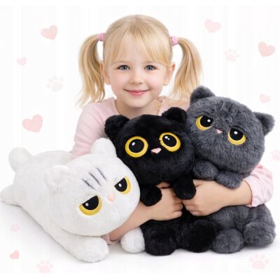 OKAMI DUŻY PLUSZOWY KOTEK 70CM DLA DZIECI MASKOTKA DO PRZYTULANIA ZABAWKA PREZENT OKAMI DUŻY PLUSZOWY KOTEK 70CM DLA DZIECI MASKOTKA DO PRZYTULANIA ZABAWKA PREZENT