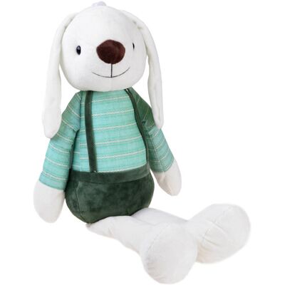 Lean Toys DUŻY PLUSZOWY KRÓLIK W SPODENKACH MASKOTKA Lean Toys DUŻY PLUSZOWY KRÓLIK W SPODENKACH MASKOTKA