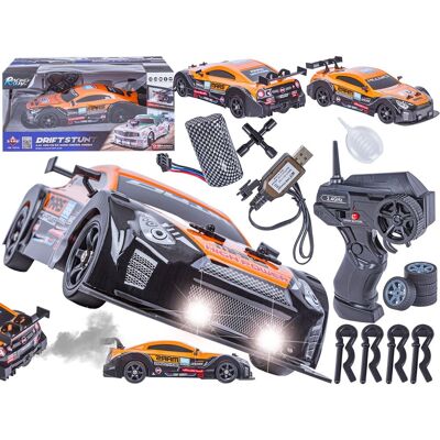 HB Toys DUŻY Samochód Do Driftu Auto RC Drift 1:16 2,4 GHz PARA DYM 4WD Pomarańczowy Nissan GTR LED HB Toys DUŻY Samochód Do Driftu Auto RC Drift 1:16 2,4 GHz PARA DYM 4WD Pomarańczowy Nissan GTR LED