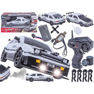 HB Toys DUŻY Samochód Do Driftu Auto RC Drift 1:16 2,4 GHz PARA DYM Biała Toyota 4WD LED HB Toys DUŻY Samochód Do Driftu Auto RC Drift 1:16 2,4 GHz PARA DYM Biała Toyota 4WD LED