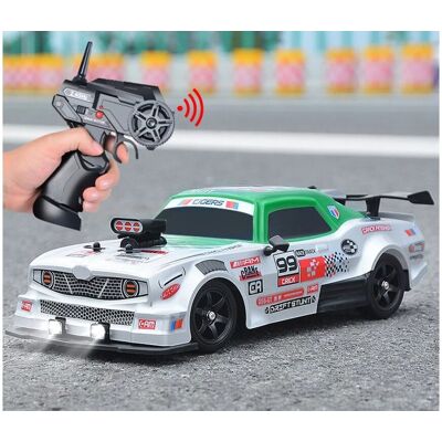 HB Toys DUŻY Samochód Do Driftu Auto RC Drift 1:16 2,4 GHz PARA DYM Srebrny Dodge 4WD LED HB Toys DUŻY Samochód Do Driftu Auto RC Drift 1:16 2,4 GHz PARA DYM Srebrny Dodge 4WD LED