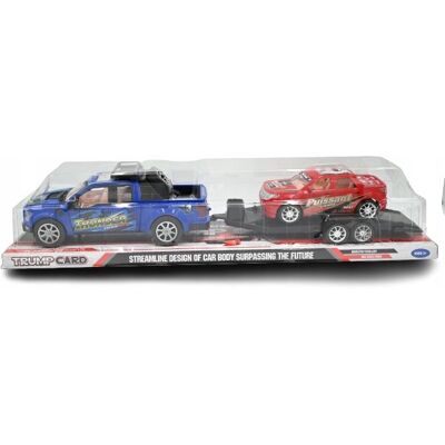 Midex Duży Samochód Jeep Z Przyczepką 55Cm Różne Kolory Midex Duży Samochód Jeep Z Przyczepką 55Cm Różne Kolory