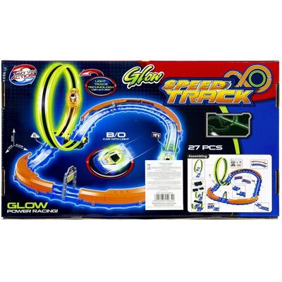 Lean Toys DUŻY TOR SAMOCHODOWY ŚWIECĄCY W CIEMNOŚCI Lean Toys DUŻY TOR SAMOCHODOWY ŚWIECĄCY W CIEMNOŚCI