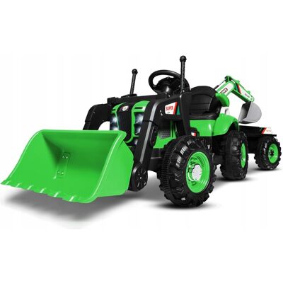 Joy4Kids Duży Traktor 3w1 na akumulator z Koparką Łyżką i przyczepką pilot skóra Joy4Kids Duży Traktor 3w1 na akumulator z Koparką Łyżką i przyczepką pilot skóra